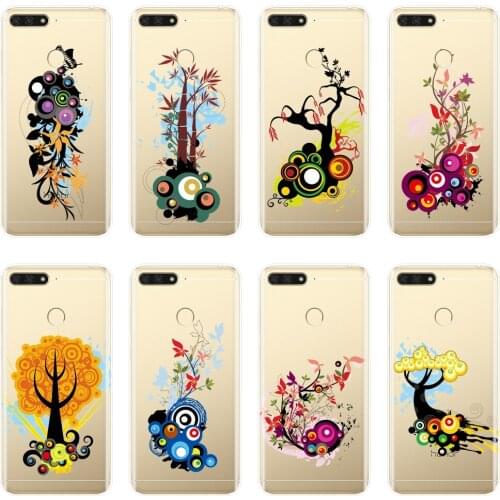 Art flower Floral Back Cover For Huawei Y3 Y5 Y6 II Y7 2017 Pro Soft Phone Case Silicone For Huawei Y5 Y6 Y7 Prime 2018 Y9 2019