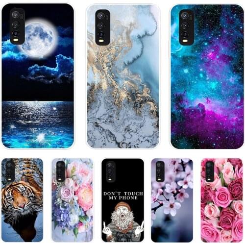 For Vivo Y70 Case 6.44'' Clear Fashion Soft TPU Silicone Back Cover For Vivo Y70 2020 Y 70 Y70S Phone Cases for vivoY70 Y20 Y20S