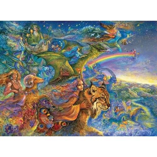 Elf of heaven The wooden puzzle 520 pieces ersion jigsaw puzzle white card adult childrens educational toys