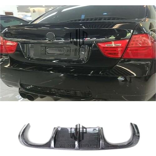 E92 M3 3 Series Carbon Fiber Auto Car Bilateral Double Out Rear lip Aprons Splittter For BMW E92 M3 H2 Stlye Car Body Kit
