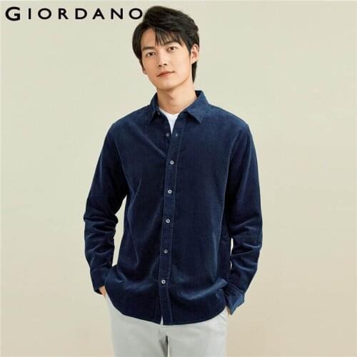 Мужские вельветовые рубашки Giordano China At AliExpress