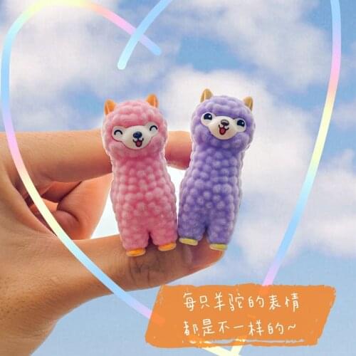 Blind Box Toys Figure Original Flocking Alpaca Series 13Style Random Surprise Anime Model Guess Figurine Doll 24Pcs/Set