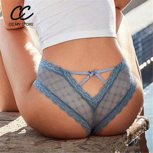 Hot Women Sexy String Lace Underwear Panties Female G String T-back Thong Transparent Lingerie Cute Panties Briefs Low-Rise