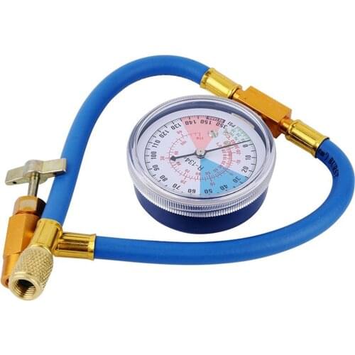 Car Air Conditioner Tools Freon R134a Air Conditioning Recharge Measuring Hose Gauge Refrigerante Open Valve Charging Pipe