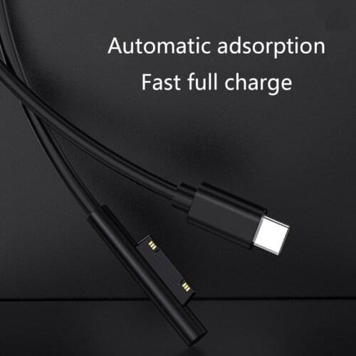 YYDS Type C Fast Charging Cable Power Supply Charger Adapter 15V 3A PD Cord for Surface Pro 7/6/54/3 Book/Book 2