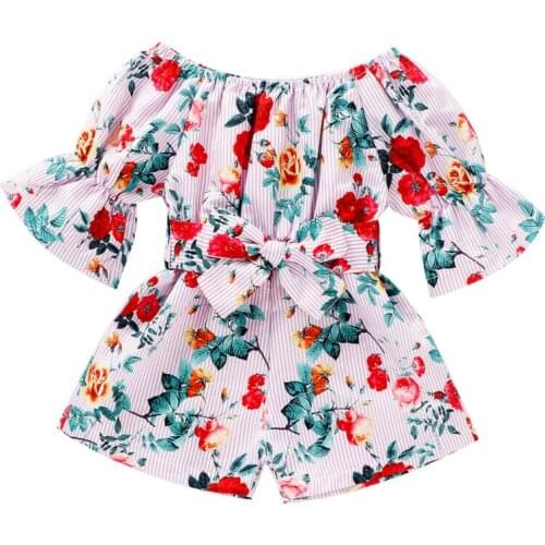 NEW 2020 Newborn Infant Baby Girls Floral Romper Jumpsuit Bodysuit Outfit Clothing Set