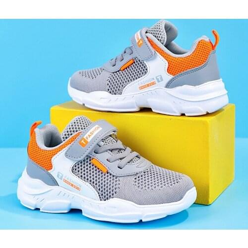 Autumn New Boys Running Shoes Sneakers For Kids Mesh Big Children Shoes Boys Sports Shoes Fashion Kids Tenis Shoes Outdoor