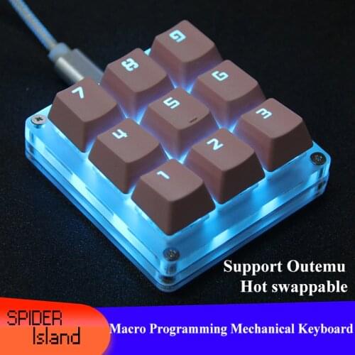 Mechanical Gateron / Outemu / Kaih Switch Keyboard Marco function Programmable Numpad Keypad with Type C cable Games Keypad