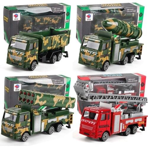 Simulation Alloy Car Model Series Kids Engineering Excavator Vehicle Fire Truck Educational Toy Cars For Boys Present 12 Style
