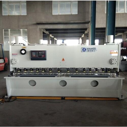 White metal shearer guillotine shearing machine sheet metal cutting shears with Nanjing ESTUN E21S