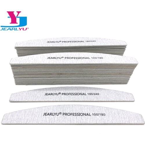 20 pcs/lot Grey Double Side Wooden Nail Files 100/180/240 nagel feile Dispoable Sanding Manicure Tools For Nail Polish Nail File