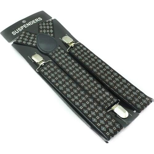 Classic MenS Unisex Clip-On Braces Elastic Suspender 3.5cm Wide Mix Suspender For Trousers Pants Holder Gallus Wholesale