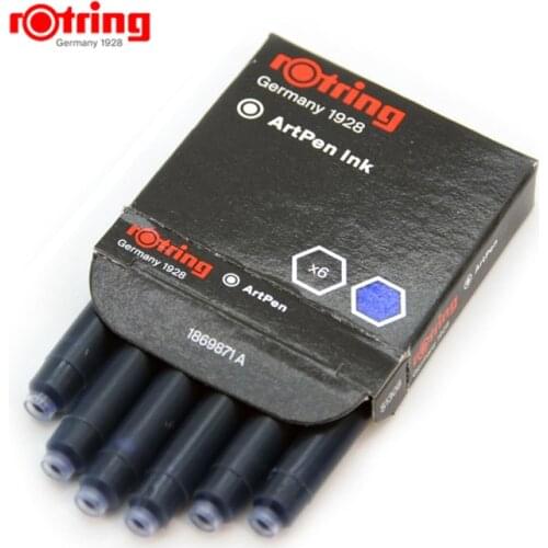 Rotring ArtPen ink black/blue ink sac 2 boxes/lot
