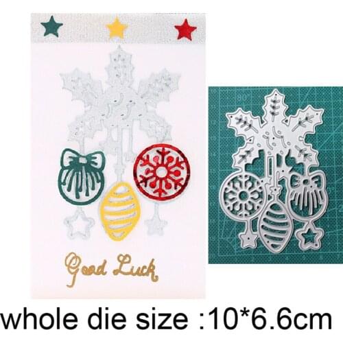 Christmas dies Ornament New 2021 Metal Cutting Dies For DIY Scrapbooking and Card Making Decorative Embossing Die Cut Craft dies
