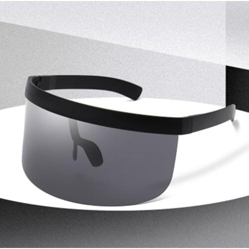 Anti-peeping And Anti-foaming Protective Sunglasses With One-piece Hat And Large Lens, Outdoor Anti-ultraviolet Sunglasses