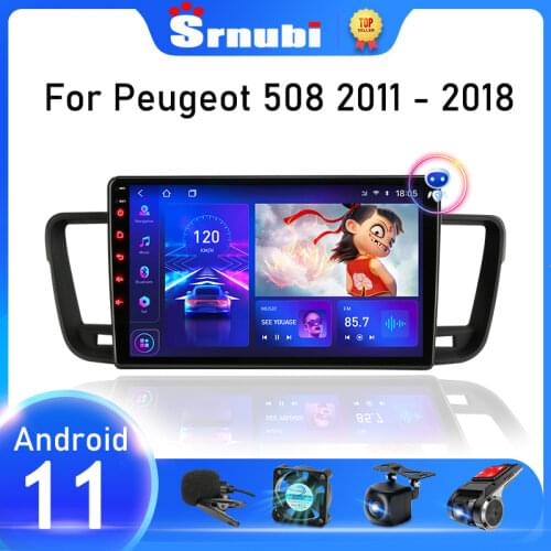 9" Android10 2Din RDS DSP 48EQ 6+128G Car Radio Multimedia Video Player For Peugeot 508 2011 2012 2013-2018 Mirror Connection 4G