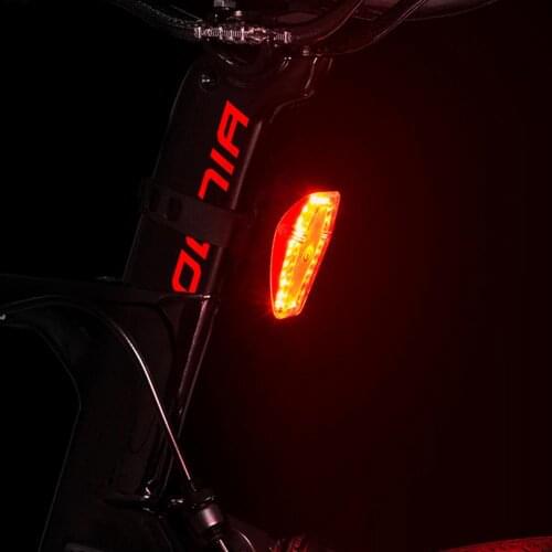 Bike Taillight Waterproof USB Chargeable Mountain Bike Tail Lamp 24 Red LEDs Bicycle Rear Lighting Night Cycling Induction Lamp