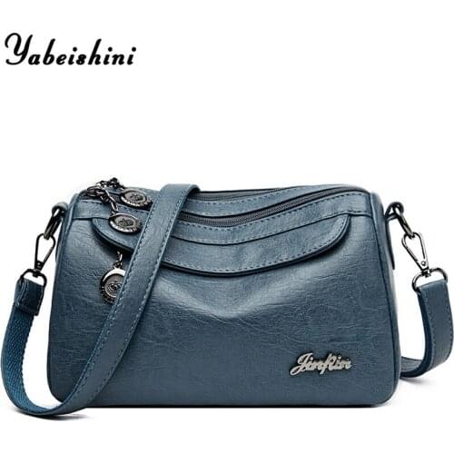 Vintage Soft Leather women shoulder Bags Luxury Handbags Women Bags Designer Small Crossbody Bags for Women 2020 Messenger Bag