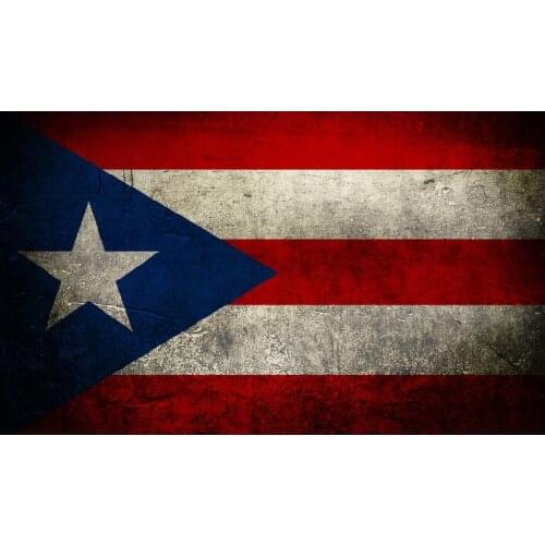 KAFNIK,Custom Puerto Rico do the old Flag Retro National Flag 14*21cm/30*45cm/60*90cm(2*3ft)/90*150cm for home Decorative
