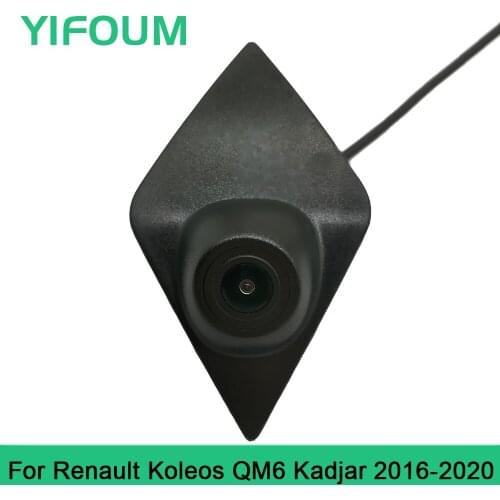 YIFOUM HD CCD Car Front View Parking Night Vision Positive Waterproof Logo Camera For Renault Koleos QM6 Kadjar 2016 2017-2020