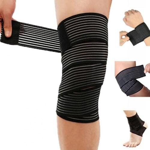 1Pc Elastic Breathable Sports Wrist Knee Ankle Elbow Calf Arm Band Brace Support Wrap Sports Wrist Knee Ankle Elbow Safety