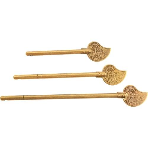 1PC Brass Straight Lock Bolt Chinese Furniture Hardware Brass Locking Closure Pin Cabinet Door Trunk Box Latch