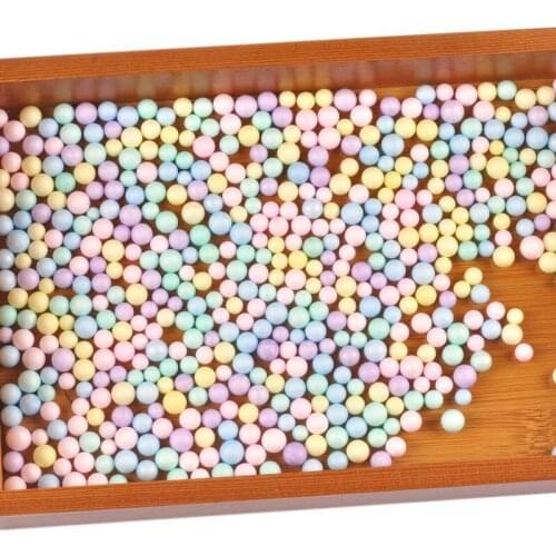 10g 6 Colors Foam Balls Plastic Foam Gift Box Filler Polystyrene Styrofoam Bubble Beads Wedding c3141Christmas Party DIY Decor