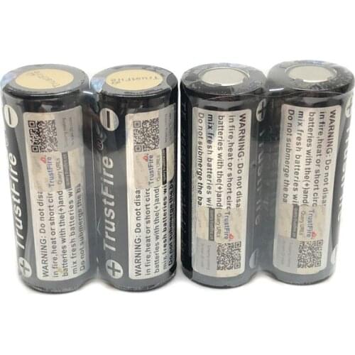 10pcs/lot TrustFire 3.7V 4000mAh 26650 Rechargeable Li-ion Battery Lithium Batteries with protection circuit for Flashlights