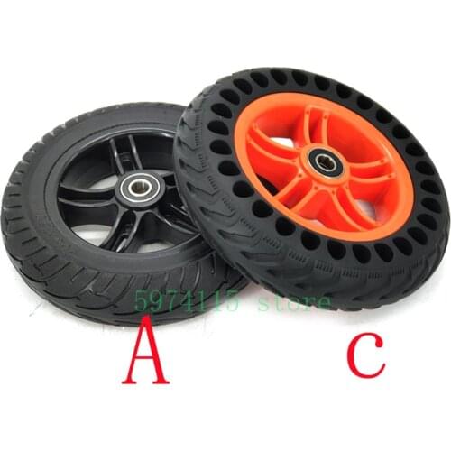 200x50 Solid Wheel Tyre 8x2 Inch Solid Tire with Plastic Hub 200*50 for Honeycomb Solid Wheel for Electric Scooter Accessories