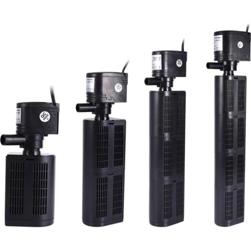 3 in 1 12W/18W/25W/35W Water Quality Purifier FishTank Aquarium Filter Oxygen Pump Tool Fish Tank Filter EU Plug 4 Types