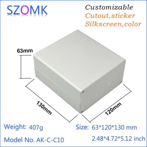 4 pcs, 63*120*130mm top sales metal enclosure aluminum housing amplifier aluminum junction box extruded distribution enclosure