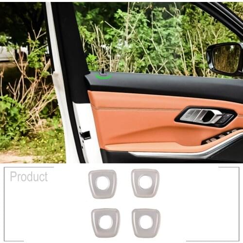 4pcs Car Stainless Steel Door Lock Cover Trim Sticker for BMW 3 Series G28 G20 325li 2019 2020