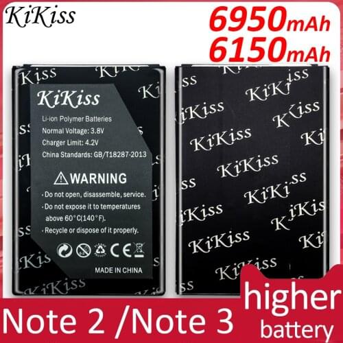 Free tool KiKiss Phone Battery For Samsung Galaxy Note 2 / 3 Mobile Battery Note2 II N7100 N7105/Note3 N9000 N9005 N900 N900A