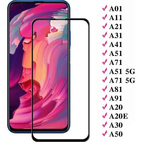 Mobile Phone Accessories Glass for samsung Galaxy A71 A51A41 A31 A21 A11 A01 A20 A20E A30 A50 A81 A91 Tempered Screen Protector