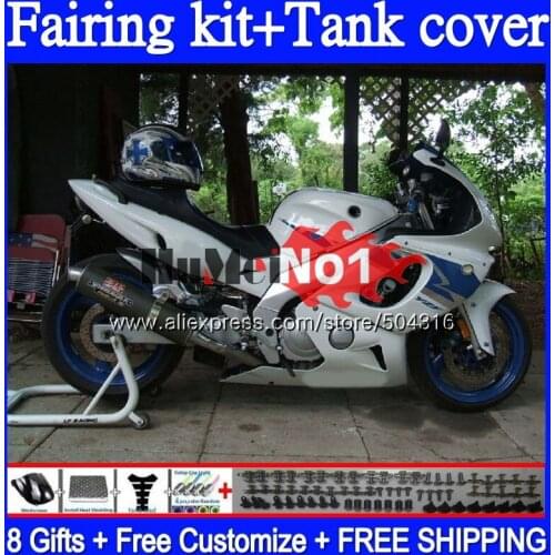YZF-600R For YAMAHA YZF 600R 1996 1997 1998 1999 2000 2001 38MC.95 YZF600R Thundercat 96 97 98 99 00 01 02 White Glossy Fairings