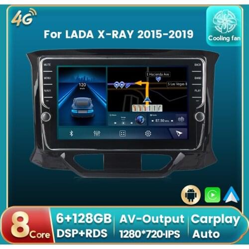 Android 11 DSP RDS Car Radio Auto Multimedia DVD Player For LADA X-RAY 2015-2019 GPS Navigation Auto carplay IPS BT