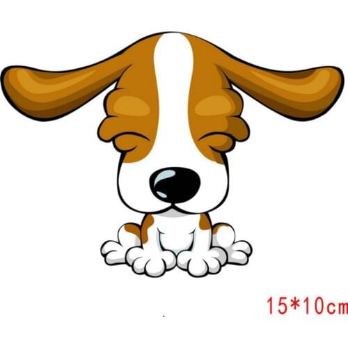 Etie Car Stickers Cartoon Cute Dog Universal Vinyl Decal Decoration for Mitsubishi Mirage Lancer Outlander Galant Expo Endeavor