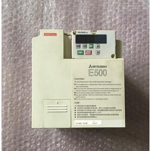 FR-E540-0.4K-CHT 0.4KW 380V inverter , used in good condition . 80% appearance new , good working , free shipping