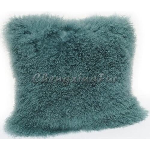 CX-D-04R Fur Throw Pillow Cases Hot Fashion Winter Sofa Waist Cushion Cover Square Home Car Decor Decoration