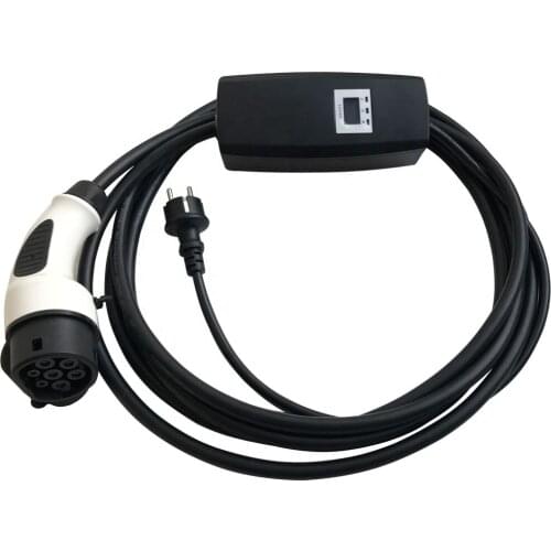 Khons hot selling type 2 evse for leaf 16A with schuko outlet