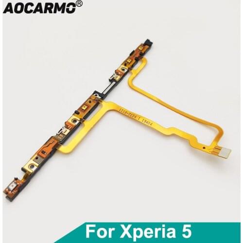 Aocarmo For Sony Xperia 5 / X5 / J8210 J9210 Power Volume Buttons On/Off Switch Button Connector Ribbon Flex Cable Replacement