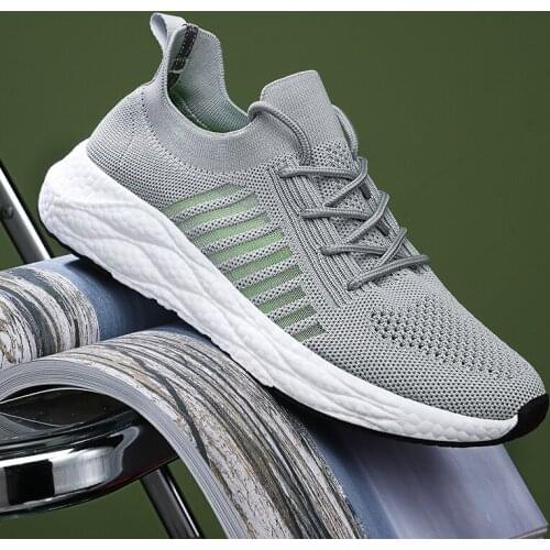 Summer 2021 Unisex Trend Breathable Sneakers Men and Women Flats Mens Casual Shoe Lightweight Spring Lace-Up Round Head Tenis