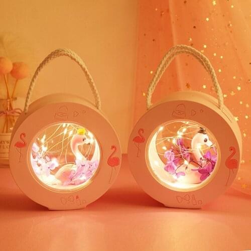 Cartoon Animal Flamingo petal Glowing Star Light Decorative Light Girl Gift Home Bedroom Party Birthday Wedding Decoration