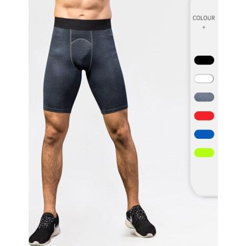 Mens Sport Shorts 3D Printed Training Quick Dry Gym Shorts Elatsic Breathable Compression Tighs Fitness Workout Running Shorts