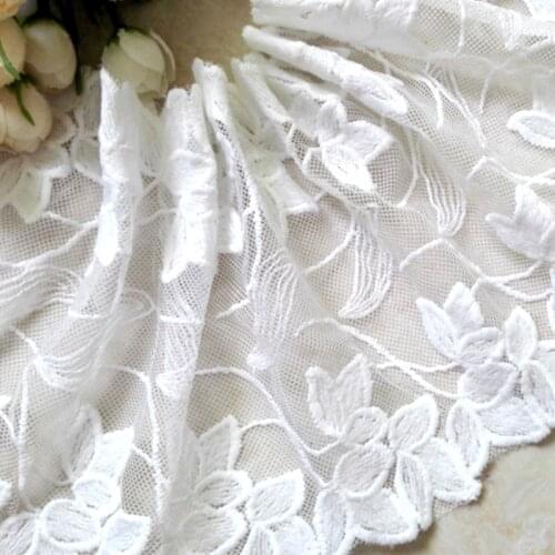 Buulqo 5 style handmade DIY Crafts High Quality Embroidered Ribbons Lace trim by meter for Sewing Wedding dress accessories
