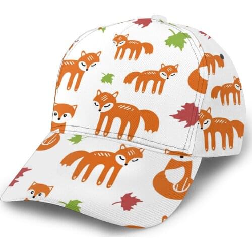 CINESSD 2020 New Baseball Cap Fishing Caps Men Outdoor Hunting Hat Hiking Hat Autumn Fox And Leaves