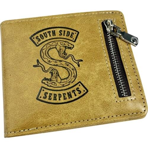 New Anime Riverdale PU Casual Wallet Zipper Poucht Note Compartment Leather Mens Photo Credit Coin Holder Women Men Purses