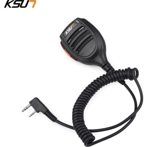 General Walkie Talkie Hand Microphone KM-19 Radio Speaker Mic PTT For Walkie Talkie KSUN Baofeng TYT Ham Radio