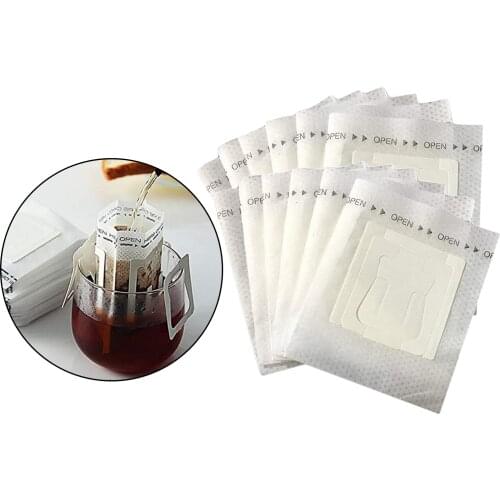 Portable Coffee Filter Paper Bag Single Serve Disposable for Camping Home Office Cafe 2.95x3.54inch/7.5x9cm