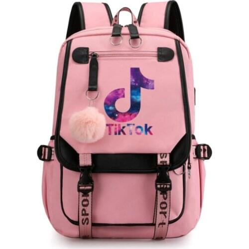 TIK TOK Backpack Students School Bags Multifunction USB charging Backpack Laptop Shoulders Bags birthday gift
